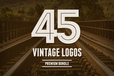 CreativeMarket - Bundle 45 Vintage Logos & Badges