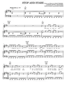 Stop and stare - OneRepublic (Piano-Vocal-Guitar)
