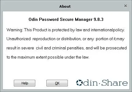 Odin Password Secure Manager 9.8.3