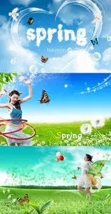 Spring Time Psd
