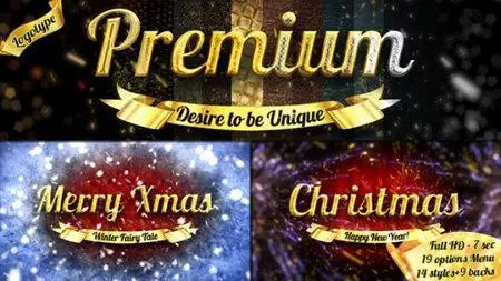 Christmas Luxury Logo - over 30 Variations - After Effects Project (Videohive)