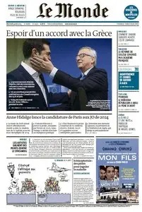 Le Monde du Mercredi 24 Juin 2015