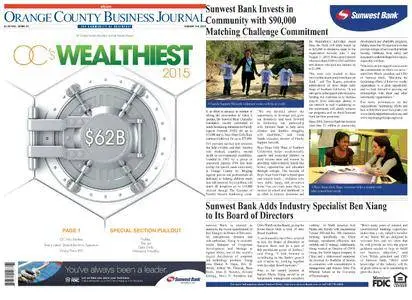 Orange County Business Journal – August 03, 2015