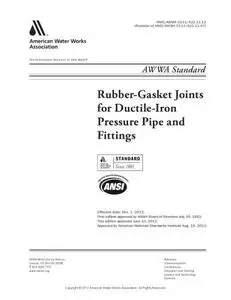 AWWA C111/A21.11-12 Rubber-Gasket Joints for Ductile-Iron Pressure Pipe and Fittings