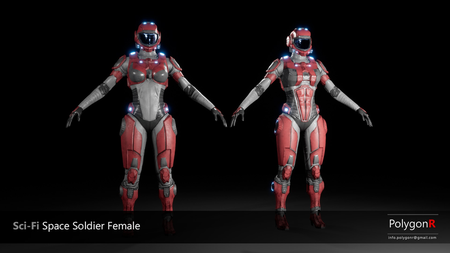 Unreal Engine – Sci Fi Space Soldier Female 4.26