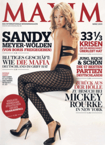 Sandy Meyer Wolden (Maxim 03 2009 / Germany)