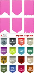 Vectors - Stylish Tags Mix