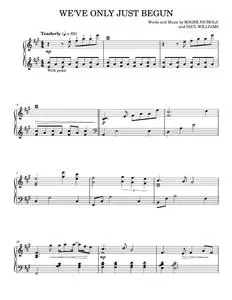 We've Only Just Begun - Carpenters, Paul Williams (Piano Solo)