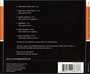 Gato Barbieri - Chapter Two Hasta Siempre (1974) [Impulse! AS-9263, 2009]