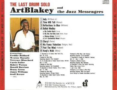 Art Blakey & The Jazz Messengers - The Last Drum Solo (1990) {Timeless Japan ALCR-76 rec 1978-1990}