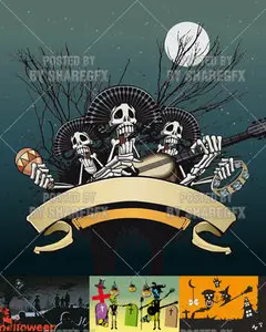 Stock Vector – Day of the Dead
