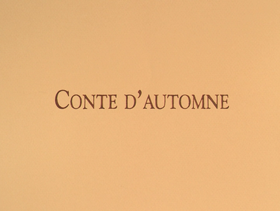 Conte d'automne / Autumn Tale (1998)