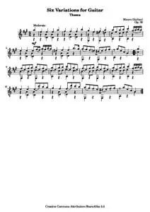 GiulianiM - Six Variations for Guitar