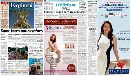 Philippine Daily Inquirer – October 01, 2012