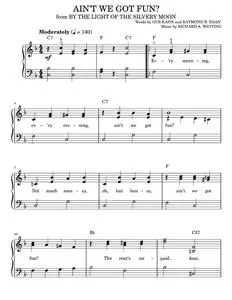 Ain't We Got Fun? - Doris Day (Easy Piano)