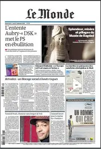 Le Monde, du  26 et 27 Septembre 2010