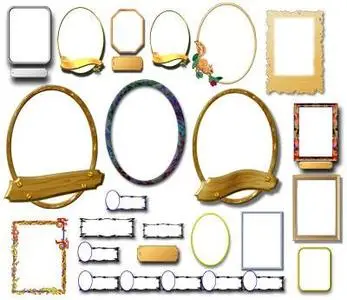Frames kit - PSD Clipart for Photoshop