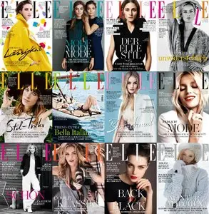 ELLE Germany - 2015 Full Year Issues Collection