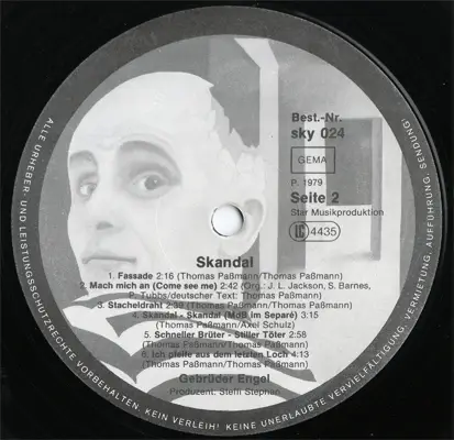 Gebruder Engel - Skandal (Sky Records 024) (GER 1979) (Vinyl 24-96 & 16-44.1)