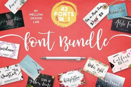 MightyDeals - 42 Professional Fonts from Mellow Design Lab