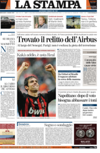 La Stampa 3 Giugno 2009 (Edizione di Cuneo ed Internazionale)