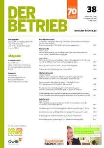 Der Betrieb - 21. September 2019