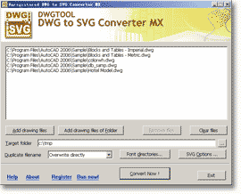 DwgTool DWG to SVG Converter MX 6.6.8.175