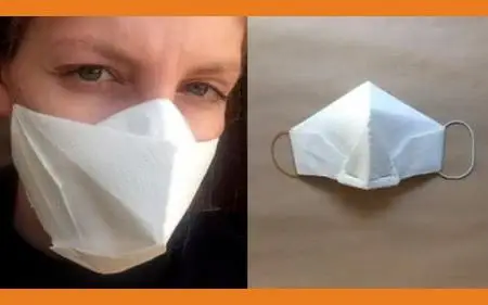 Surgical mask origami