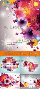 Abstract Floral Spring Background - Stock Vectors 