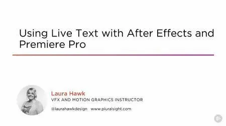 Using Live Text with After Effects and Premiere Pro