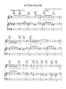 As time goes by - Vera Lynn (Piano-Vocal-Guitar (Piano Accompaniment))