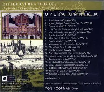 Ton Koopman - Buxtehude: Opera Omnia IX (Organ Works 4) (2008)