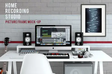 CreativeMarket - Home Recording Studio Mock-Up