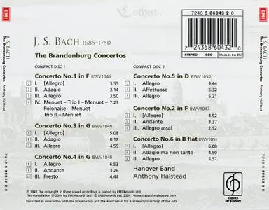 Anthony Halstead, Hanover Band - Johann Sebastian Bach: The Brandenburg Concertos (2004)