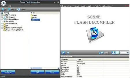 Sonne Flash Decompiler 5.1.1.2255 Portable