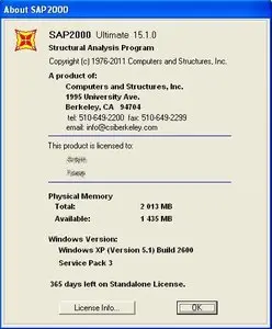 CSI SAP2000 Ultimate 15.1.0
