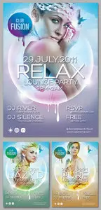 3 Relax Flyer Templates