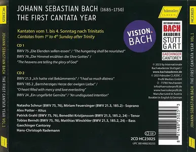 Hans-Christoph Rademann, Gaechinger Kantorei - Johann Sebastian Bach: The First Cantata Year Vol. 1  (2023)