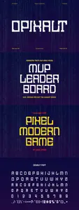 Opixalt - Modern Pixel Logo Font PVKNFGA