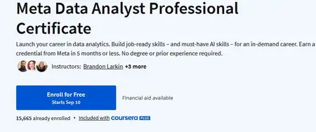 Coursera - Meta Data Analyst Professional Certificate