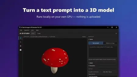 AI Text & Image to 3D Generator Pro 3.0.2 Portable