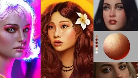 Drawing Digital Realistic Female Portraits: Basics
