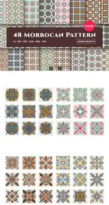 EE - Morrocan Seamless Islamic Geometric Arabic Pattern ZD4B8FH