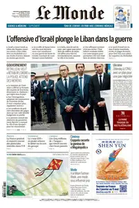 Le Monde du Mercredi 25 Septembre 2024