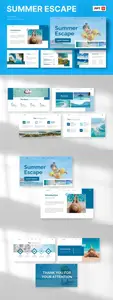 Summer Escape - Summer Powerpoint 9PUR9FS