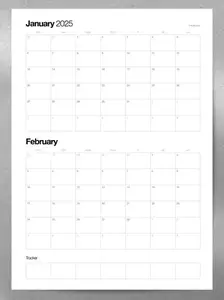 2025 Minimal Calendar Template