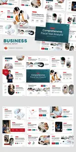 Financial Report Business Powerpoint 7W7C5TM