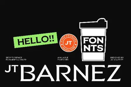 Creative Market - Jt Barnez - Modern Sharp Serif - 291981541