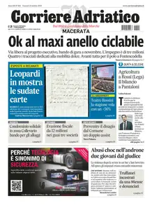 Corriere Adriatico Macerata - 24 Ottobre 2025