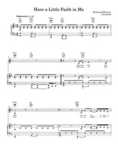 Have A Little Faith In Me - Joe Cocker, John Hiatt (Piano-Vocal-Guitar)